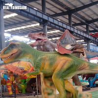 Dinosaure pédalier électrique pour terrain de jeux d'extérieur, collection