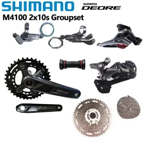 Grupo de Transmisión SHIMANO M4100 2x10s para Bicicleta de Montaña, 170MM/175MM, 36-26T, Manivela M5100, Palanca de Cambios de 10 Velocidades, <span class=keywords><strong>Cadena</strong></span> <span class=keywords><strong>HG54</strong></span>, BB MT501 - Product Image 5