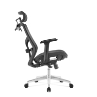 Chaise de bureau ergonomique pivotante en maille intégrale confortable Foshan 2024 – Vente en gros pour Noël