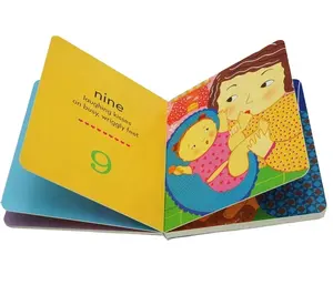 Barato de alta calidad niño bebé historia tarjeta Tarjeta de cartón Usborne los niños Libro de cartón de impresión