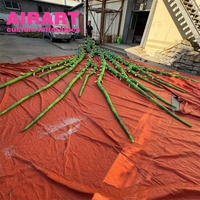 Vigne gonflable de plante de 6m pour la décoration d'événement de parc avec des couleurs et des tailles personnalisables