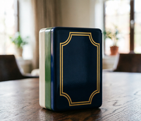 Jeu de Mahjong pliable de luxe américain en acrylique, 160 pièces |   Divertissement de casino portable et durable |   Jeu de Mahjong de mardi |