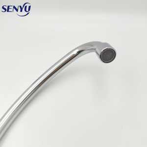 <span class=keywords><strong>Robinet</strong></span> de cuisine à angle réglable <span class=keywords><strong>Robinet</strong></span> mural de cuisine en alliage de zinc design moderne - Product Image 3