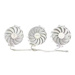 Nuevo 3FAN 7PIN CF1010U12S DC 12V 0.45A adecuado para <span class=keywords><strong>ASUS</strong></span> Rog Strix Rtx 3070 3080 <span class=keywords><strong>Ti</strong></span> <span class=keywords><strong>3090</strong></span> blanco Oc versión GPU ventilador de repuesto - Product Image 2