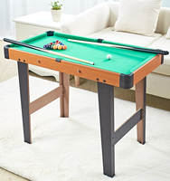 YDZC - Mesa de Billar Clásica de 30 Pulgadas, Juego de Mesa de Billar Mini de MDF con Tacos y Bolas, Juguetes Educativos para Interiores con Certificación EN71 y ASTM