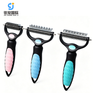 Removedor de Pelo para Perros y Gatos, Portátil, Seguro y Fácil de Usar, de Acero Inoxidable y ABS, Cortador de Nudos, Peine para Cachorros, Cepillo para Eliminar el Pelo Suelto de Mascotas - Product Image 1