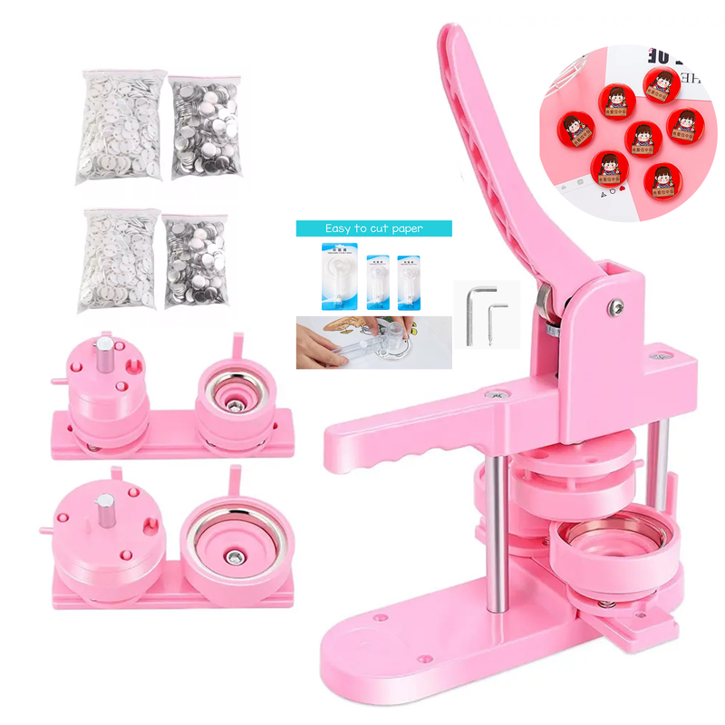 60x40mm Rectangle Shape Button Making Machines