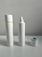 Flacon Airless en PP Noir Mat de la Marque Pearl 30/50/100ml Distributeur de Lotion pour le Corps Emballages Cosmétiques
