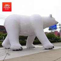 Urso de urso inflável grande branco da arte grande, desenhos infláveis personalizados de urso