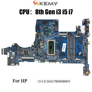 DAG7BDMB8F0 pour <span class=keywords><strong>HP</strong></span> <span class=keywords><strong>Pavilion</strong></span> 15-CS 15T-CS <span class=keywords><strong>carte</strong></span> mère d'ordinateur portable avec I3 I5 I7 8th Gen CPU MX150 2G L34174-601 L34174-001 - Product Image 2