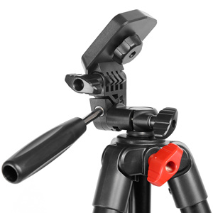 Trípode de cámara <span class=keywords><strong>DSLR</strong></span> para cámara Soporte profesional de cabeza de 3 vías Soporte de teléfono de cámara de video negro ligero de viaje de aluminio - Product Image 6