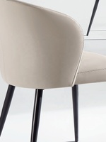 Chaise de salle à manger moderne de style italien luxueuse, légère et rembourrée, adaptée au bureau à domicile, au restaurant et à l'hôtel