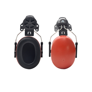 Paraorecchie Giallo in ABS Montato su Casco, Protezione Acustica di Sicurezza - Product Image 1