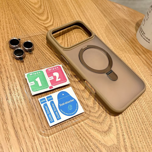 Funda Protectora para Teléfono con Anillo Magnético, Antigolpes, TPU+PC Mate, Diseño Ejecutivo, Protector de Cámara, para 17 16 Pro 15 Plus 14 13 12 11 - Product Image 3