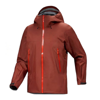 Veste de pluie respirante légère à 3 couches avec logo personnalisé pour hommes et femmes, fermeture éclair, coque rigide imperméable pour une utilisation en extérieur