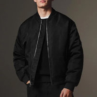 Veste bomber d'hiver légère et fine pour homme, élégante, avec fermeture éclair intégrale, idéale pour les activités de plein air par temps froid, confortable et chaude