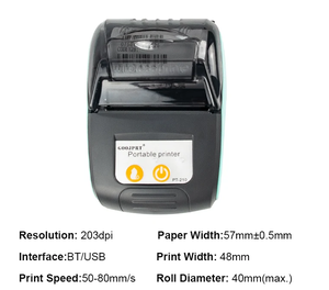 Mini Impresora Térmica Portátil de Recibos POS Inalámbrica BT de 58 mm sin Tinta para <span class=keywords><strong>Facturas</strong></span> de Negocios Minoristas Compatible con IOS Android PC - Product Image 5