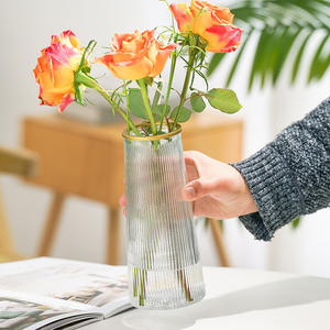 सबसे ज्यादा बिकने वाले स्पष्ट ग्लास फूल के फूलदान विवाह पार्टी टेबल सेंटरपीस बड़े ग्लास फूल <span class=keywords><strong>vase</strong></span> - Product Image 1
