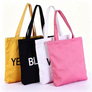 Bolsas de Compras de Algodón Reutilizables Personalizadas, Bolsas de Lona Lisas Promocionales - Product Image 1