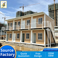 Maisons portables à bas prix de 20 pieds et 40 pieds, maisons mobiles, maisons préfabriquées en conteneurs plats, maisons en conteneurs personnalisables pour usage de bureau