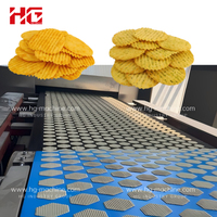 Ligne de production de chips de pommes de terre croustillantes non frites, hautement automatisée, avec une capacité de 250 kg/h, 500 kg/h, 1000 kg/h