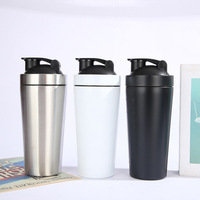 Botella Mezcladora de Proteínas de Vidrio Aislada al Vacío, a Prueba de Fugas, Libre de BPA, con Logotipo Personalizado, Estilo Americano, para Niños, Regalo, Uso en Oficina