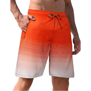 Nuevos Shorts de Baño para Hombre, Diseño Personalizado Sublimado, Impermeables, Cintura Elástica, Color Sólido, con Bolsillos, Elásticos en 4 Direcciones - Product Image 1