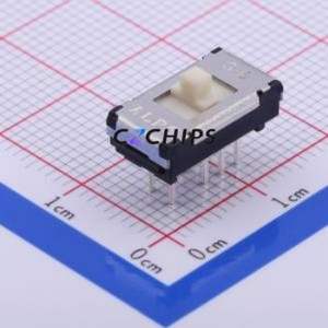 SSSS921800 Slide Switch Through hole Component (THT) Switch Double Pole Three Throw Rectangle Pin Header PC Pin 7.5mm - Product Image 1