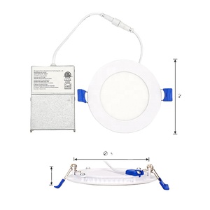 Spots encastrés LED ETL Slim 4 et 6 pouces 9W 12W 18W avec boîtier de jonction – Panneaux lumineux LED encastrés - Product Image 3