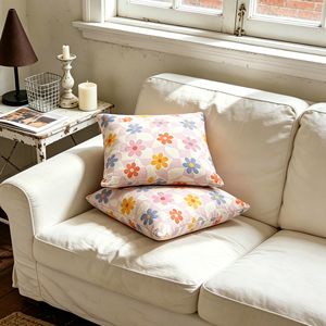 <strong>Funky</strong> Colorful Flower Throw Pillow Covers Y2K Aesthetic Daisy Print Cushion Case for <strong>Sofa</strong> Couch Living Room Home Decor - Product Image 5