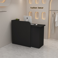 Comptoir d'Accueil Moderne pour Magasin de Vêtements pour Femmes, Petit Bar d'Angle en Bois pour Salon de Beauté, Bureau d'Accueil pour Magasin de Vêtements pour Enfants