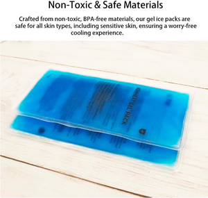 Paket es Gel panas & dingin yang dapat digunakan kembali untuk cedera nyeri nyaman-tujuan ganda kompres dingin & Pak panas perawatan yang ditargetkan Gel - Product Image 4