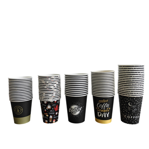 Gobelets en carton à paroi simple pour café chaud, imprimés sur mesure, recyclables, 6oz, 7oz, 8oz, 9oz, 10oz, 14oz, 16oz, avec logo - Product Image 2