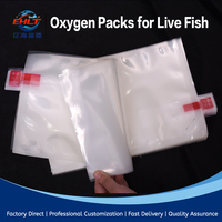 Sacs de transport pour poissons vivants, gaufrés, recyclables en PE, étanches, oxygénés, pour expédition, sacs pochettes pour aquarium
