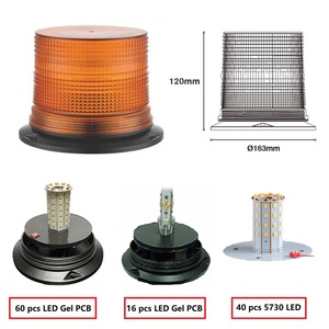 Feux de signalisation d'urgence à LED vertes de qualité supérieure 4/7 pouces, DC12V/48V, pour véhicules lourds, avec base en aluminium - Product Image 3