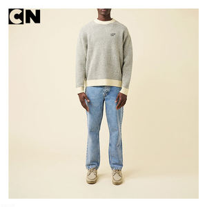 Pull en laine décontracté pour homme, col rond, tricoté, certifié GRS, avec logo personnalisé, anti-plis, idéal pour l'hiver - Product Image 4