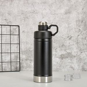 Mug de voyage isotherme en acier inoxydable 750 ml avec poignée pliable, grande capacité, maintien au chaud de l'eau bouillante pendant 12 à 24 heures - Product Image 2
