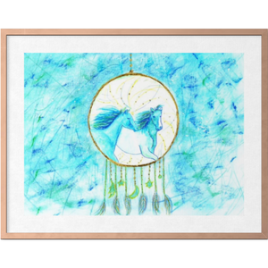 Nouveauté : Panneau mural moderne en métal de qualité supérieure avec cheval en aquarelle pour une touche décorative de style resort - Product Image 4