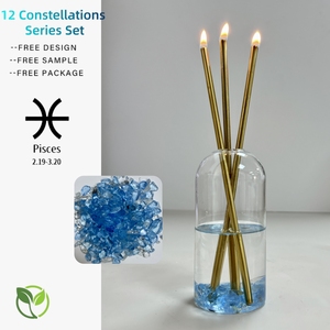 Serie del zodiaco Cáncer Piscis Aries Libra Velas del zodiaco Adivinación del horóscopo para la decoración de interiores - Product Image 2