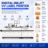 Máquina de Impresión Digital UV de Inyección de Tinta, Alta Resolución (1200 DPI), Todo en Uno, para Etiquetas, Vasos de Papel, Tazones, Bolsas de Papel Kraft, Invitaciones