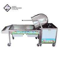 Machine à pop-corn professionnelle chauffée au gaz en acier inoxydable avec système de agitation pour la production de pop-corn sucré