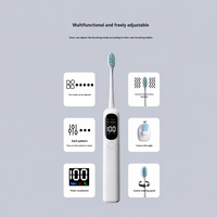 Cepillo de Dientes Eléctrico Carepik con Pantalla LED y Sensor de Presión, Profesional, Automático, Recargable