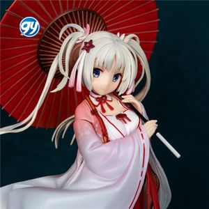 Figura de Anime de Senren <span class=keywords><strong>Banka</strong></span> Miyako Yuzuki Neko Mimi, Modelo de Sacerdotisa, Decoración de Escritorio, Manualidades de Plástico - Product Image 2