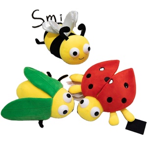 Nouvel arrivage Insectes lumineux 22cm Jouets en peluche Coccinelle lumineuse Abeille Insectes en peluche <span class=keywords><strong>Poupées</strong></span> animales Joli cadeau Nuit Bébé Accompagner - Product Image 1