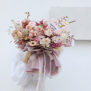Paquete de 20 Hojas de Papel de Regalo con Borde Dorado, Papel de Envolver Coreano con Borde Dorado, Papel para Envolver Ramos de Flores - Product Image 5