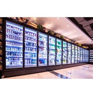 <span class=keywords><strong>Congelador</strong></span> <span class=keywords><strong>vertical</strong></span> de puerta de cristal ancha con control remoto para exhibición de helados en supermercados, <span class=keywords><strong>vitrina</strong></span> congeladora profunda para alimentos congelados - Product Image 2