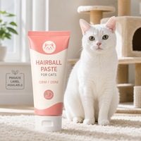 Pâte anti-boules de poils pour chats OEM, formule personnalisée, marque privée, fabricant de suppléments pour animaux de compagnie