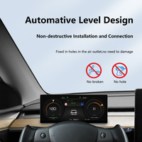 Panel de Instrumentos LCD para Tesla Model 3/Y con CarPlay Inalámbrico y Actualización OTA - Instalación No Destructiva, 1 Año de Garantía