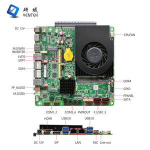 Placa base industrial Intel I5 8300H DDR4 HD DP LVDS EDP Display 2 LAN 6 COM Linux Embedded Mini Itx Motherboard - Product Image 4