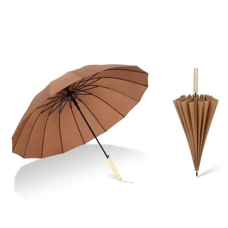 8K toptan 3 kat şemsiye ucuz fiyat tasarım düz renk şemsiye promosyon